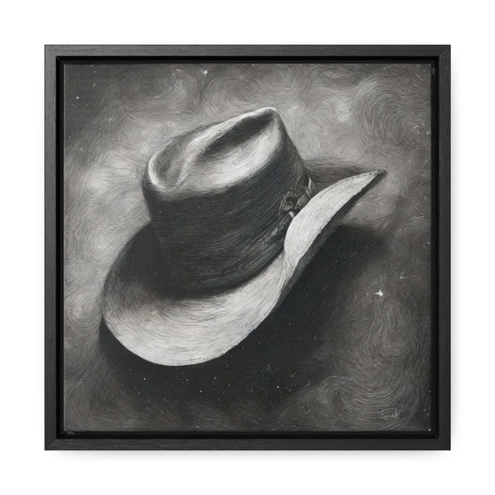 "Brimmed Legacy" Framed Canvas Wall Art