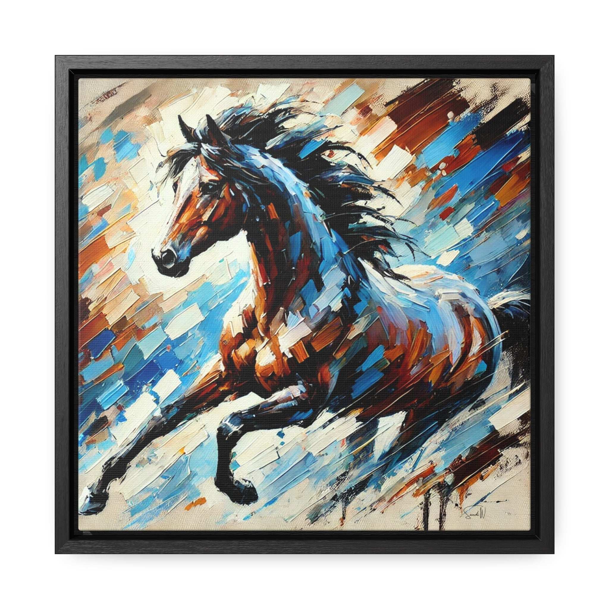 "Born to Run" Framed Canvas Wall Art