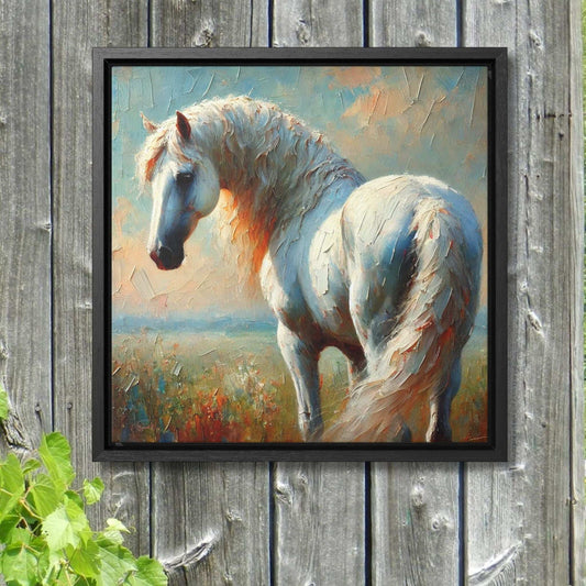 "Blue's Soul" Framed Canvas Wall Art