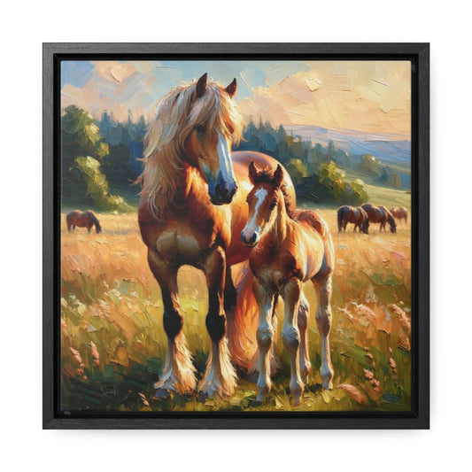 "Bond of the Meadow" Framed Canvas Wall Art