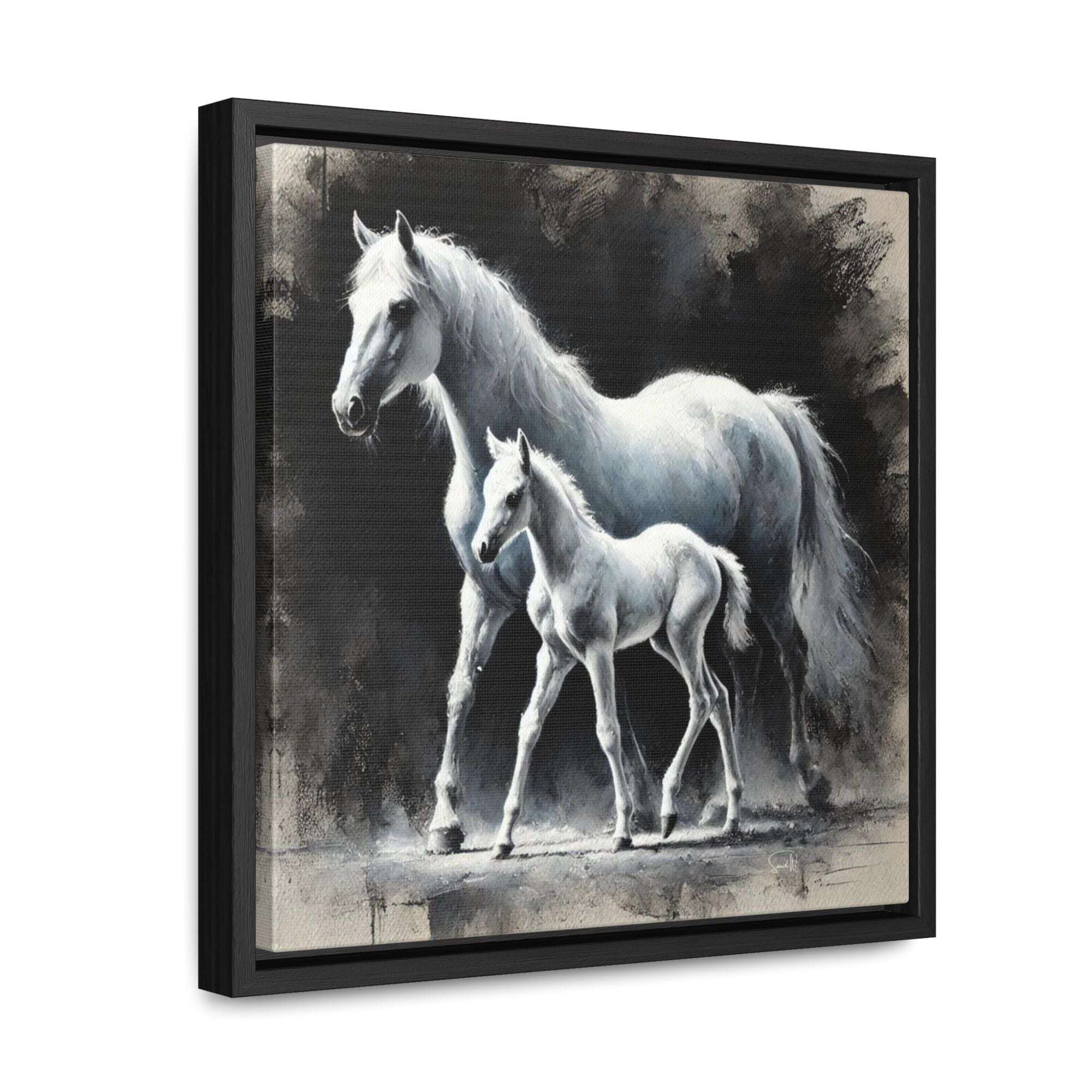 "Gracy and Glow" Framed Canvas Wall Art