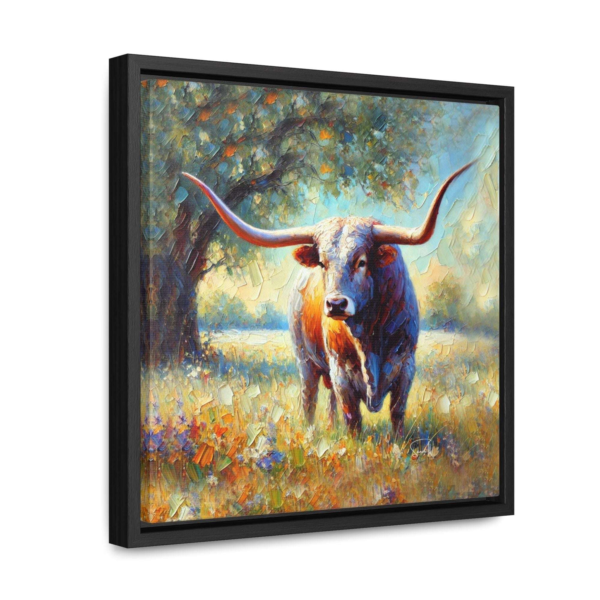 "The Lone Guardian" Framed Canvas Wall Art