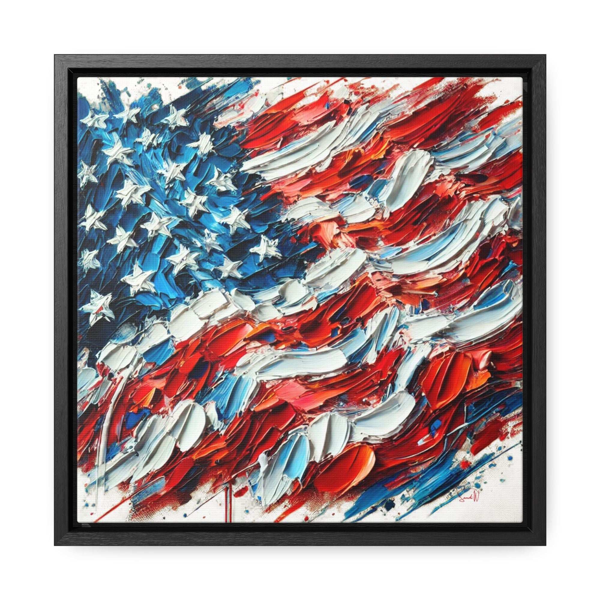 "Patriot's Pride" Framed Canvas Wall Art