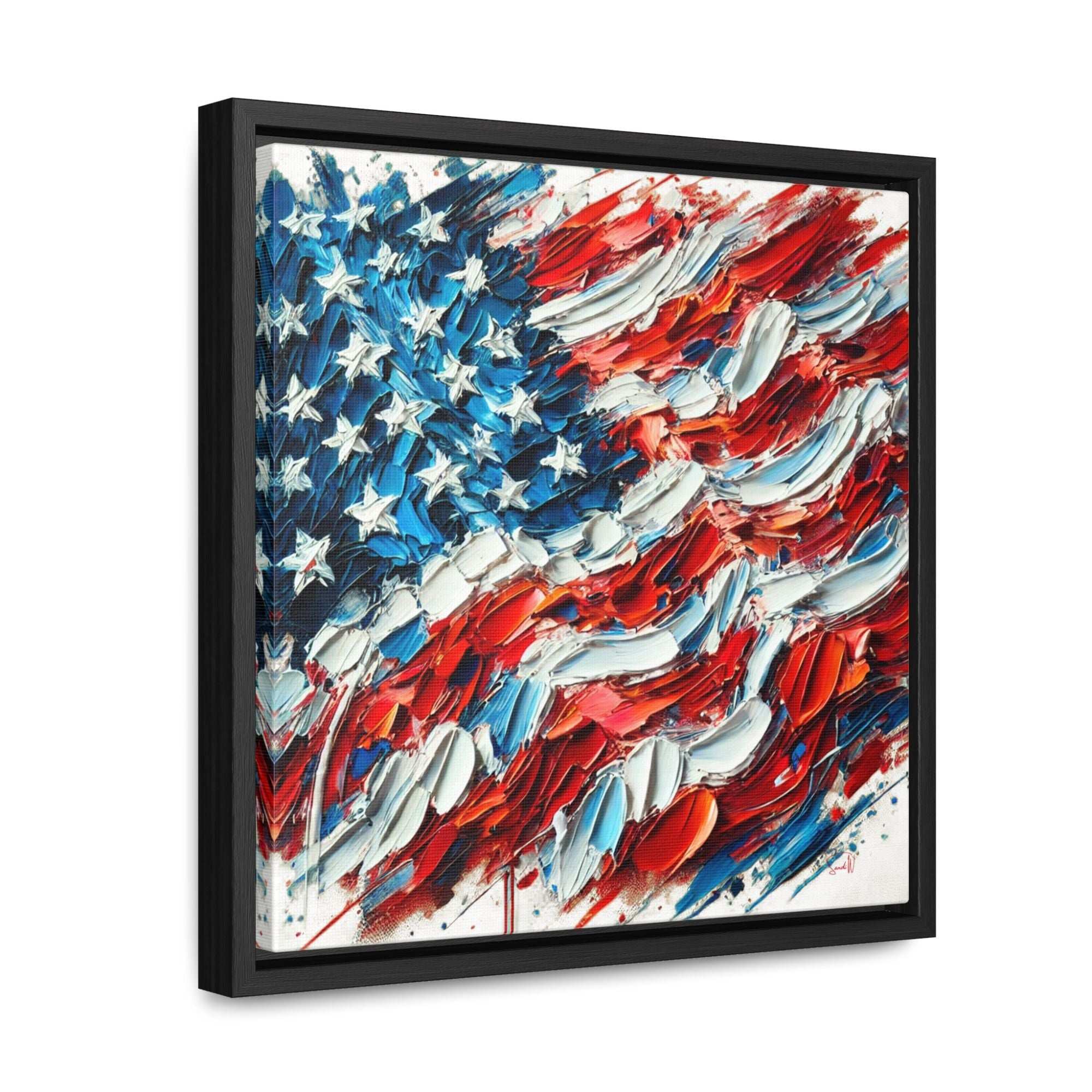 "Patriot's Pride" Framed Canvas Wall Art