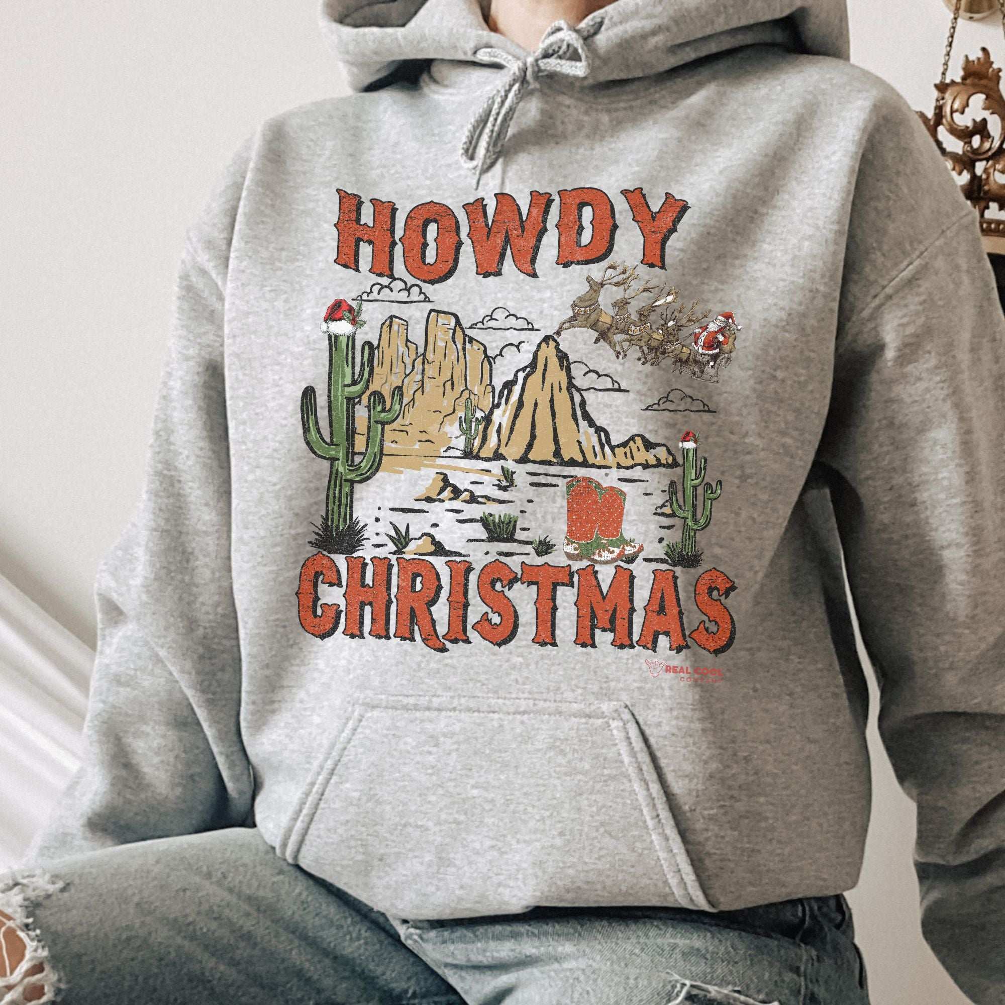 Howdy Christmas Hoodie - RealCoolCompany