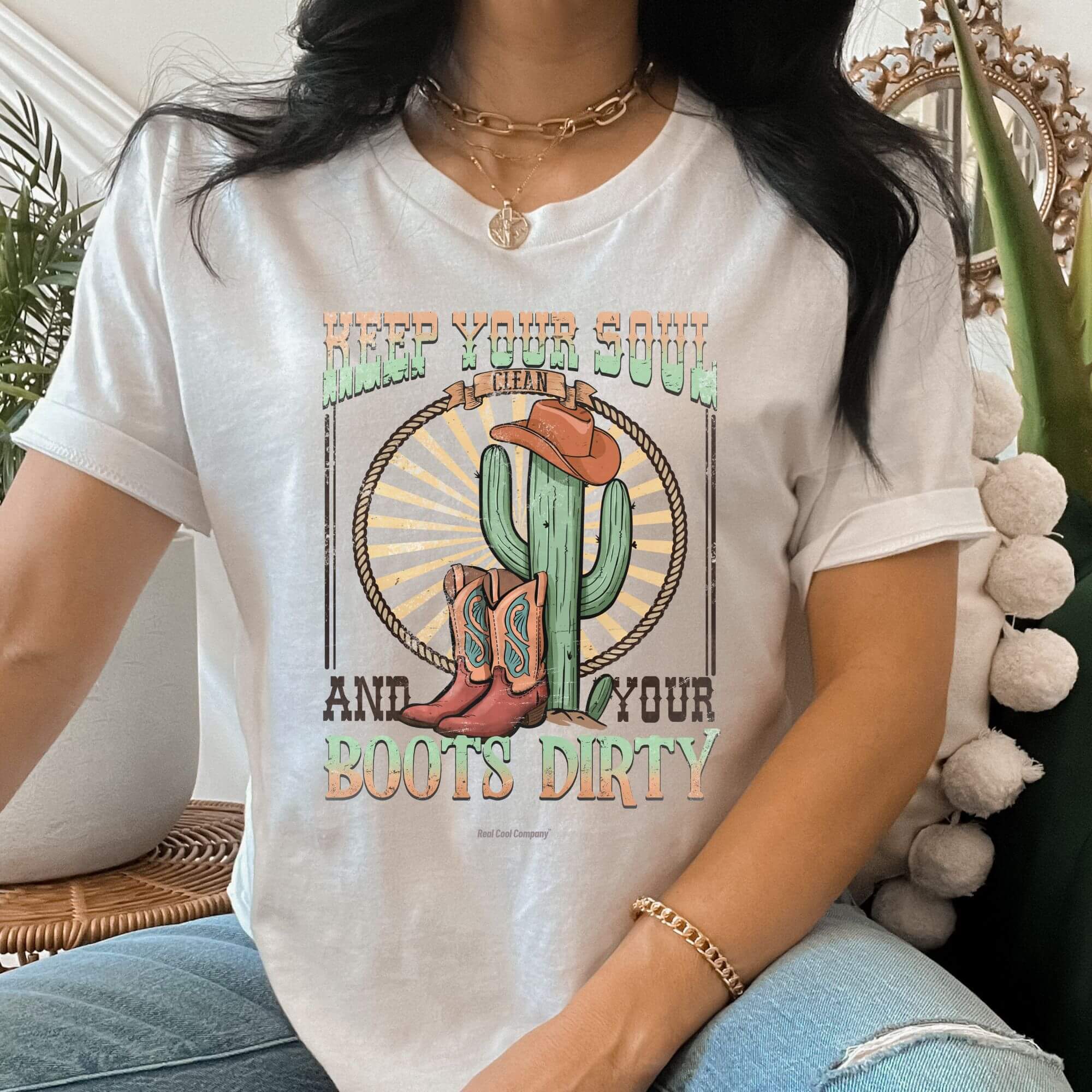 Wester Graphic T-Shirt - Cowboy Life