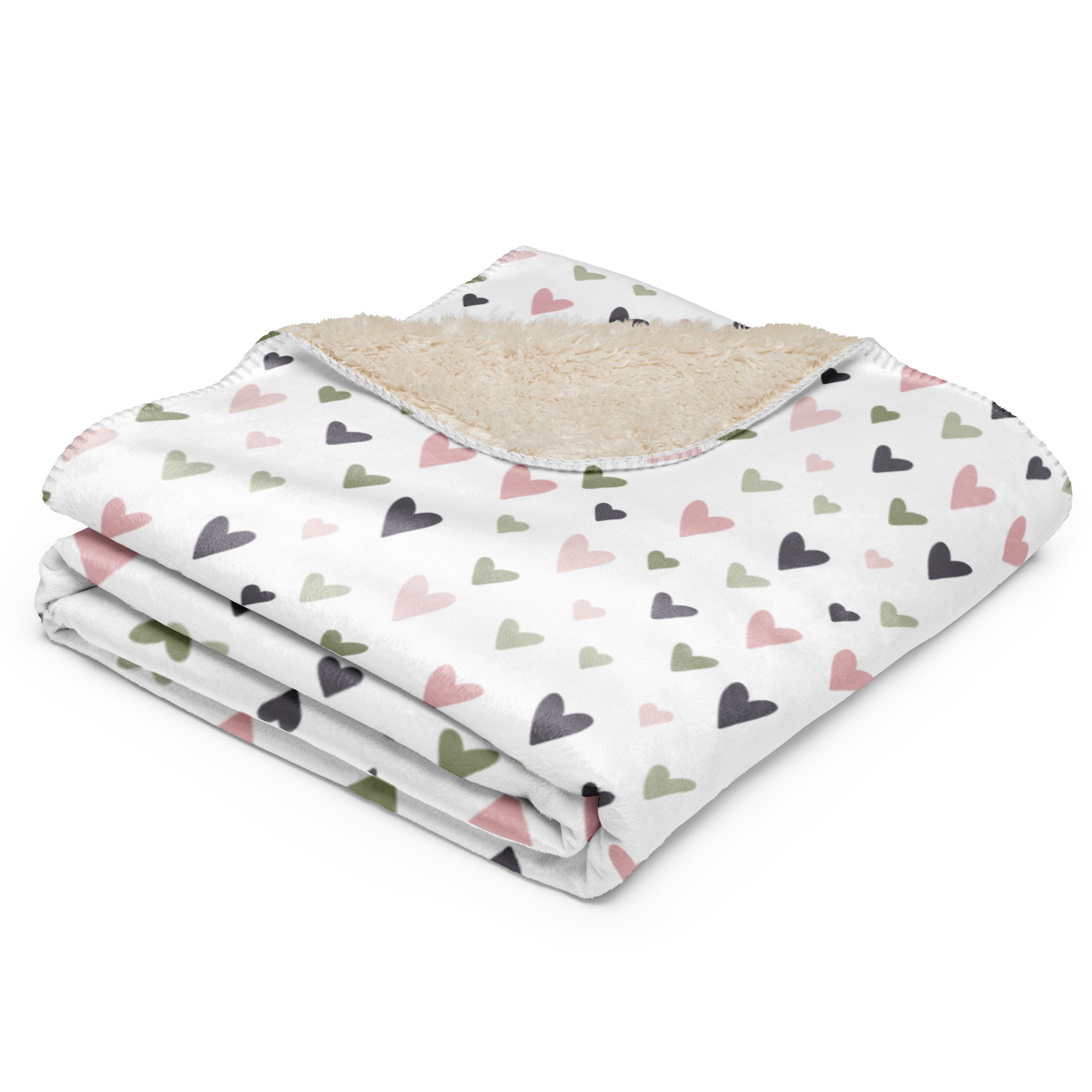 RCC Sherpa Blanket Sweeney Hearts