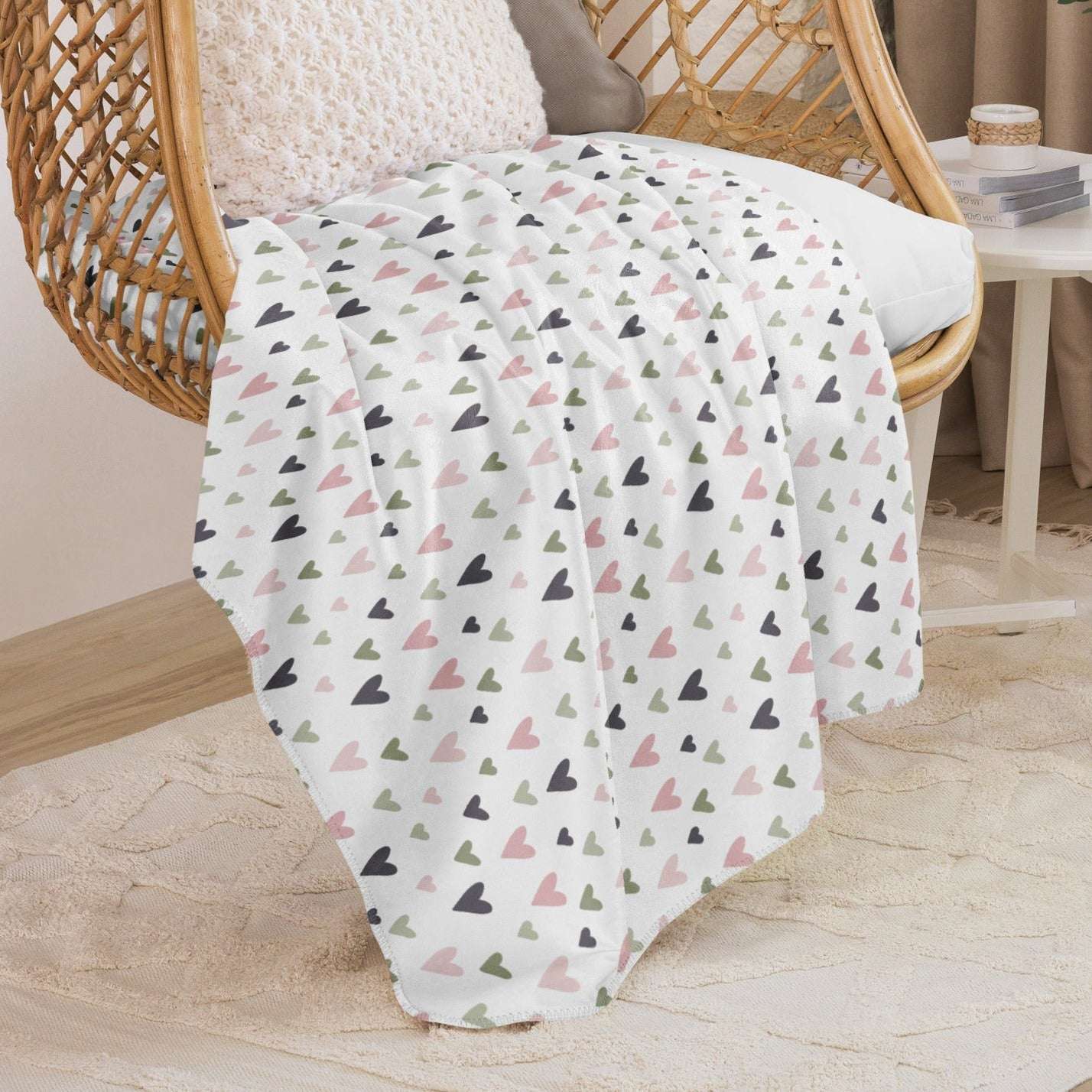 RCC Sherpa Blanket Sweeney Hearts