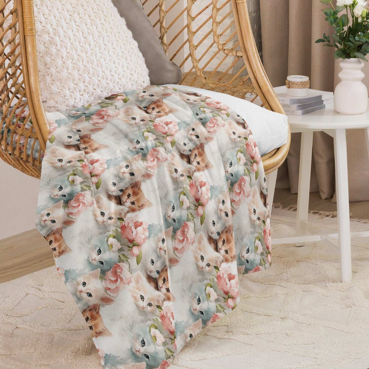 RCC Sherpa Blanket Sweet Kitty