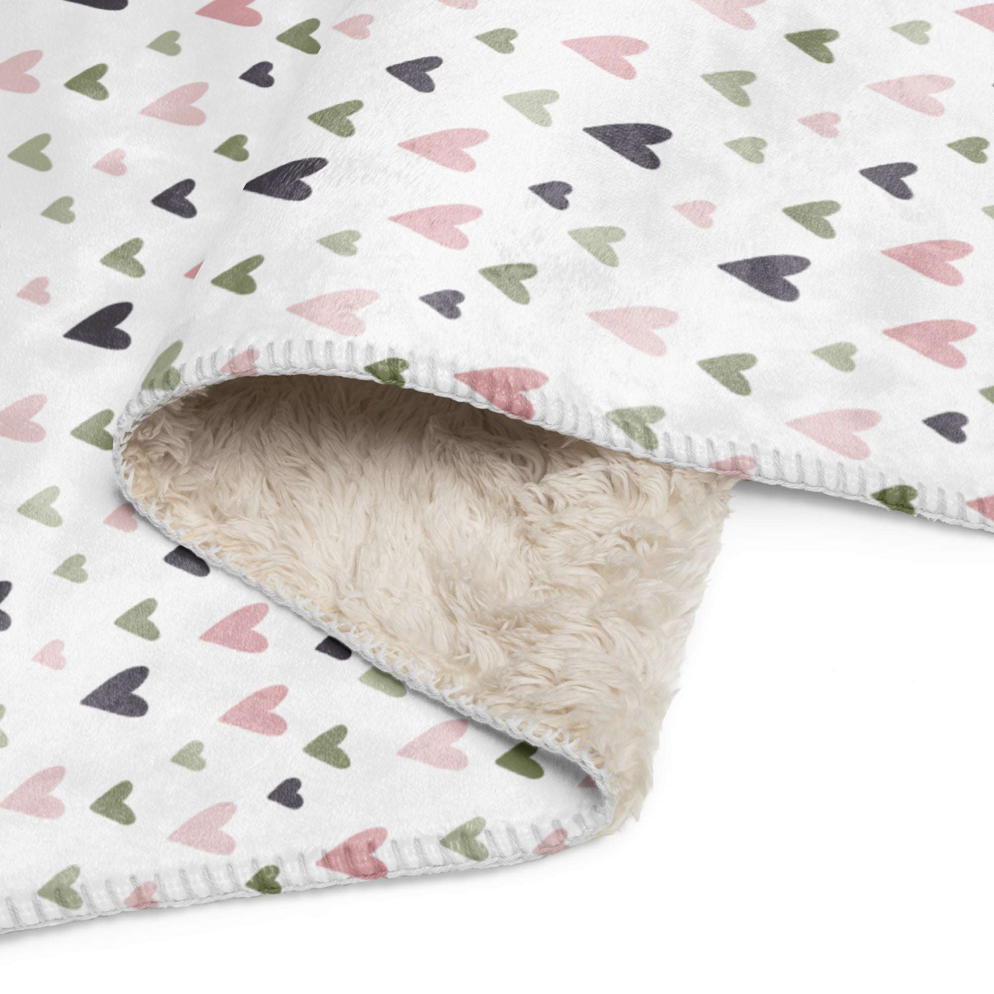 RCC Sherpa Blanket Sweeney Hearts