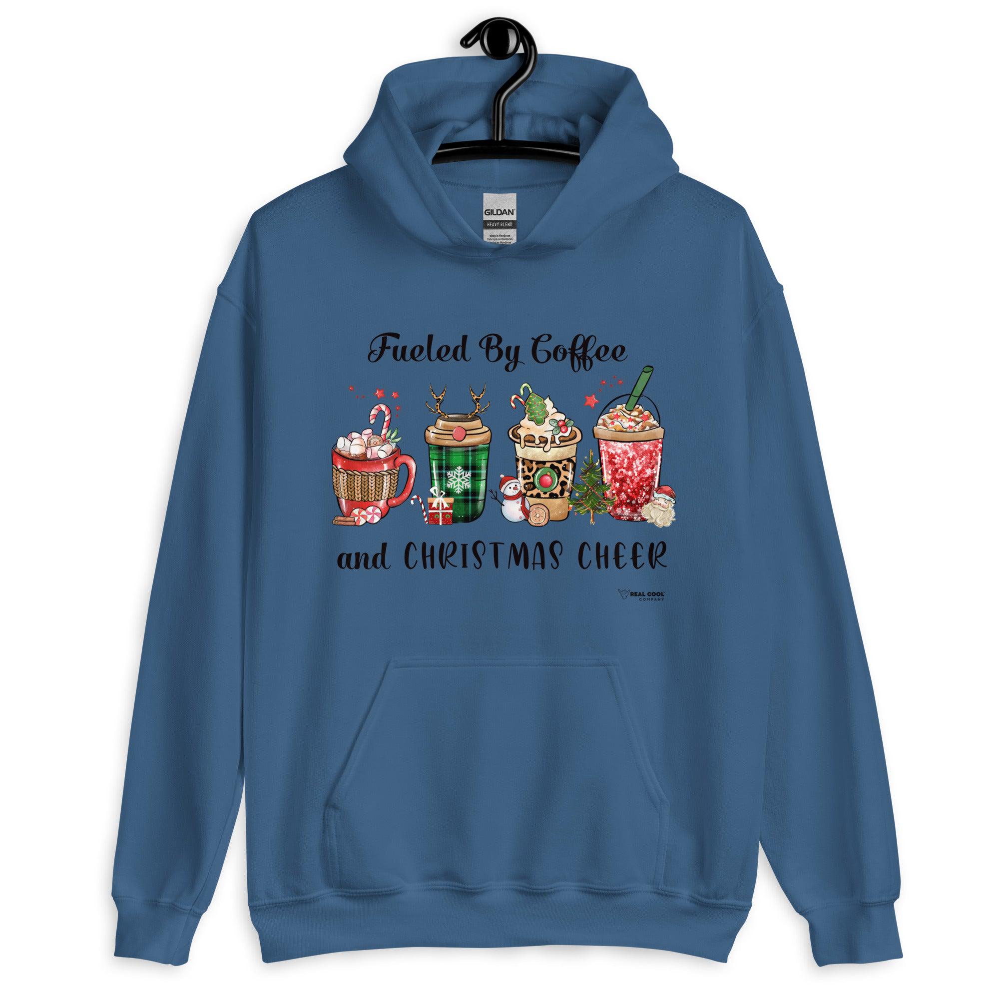 Coffee and Christmas Cheer Hoodie - RealCoolCompany