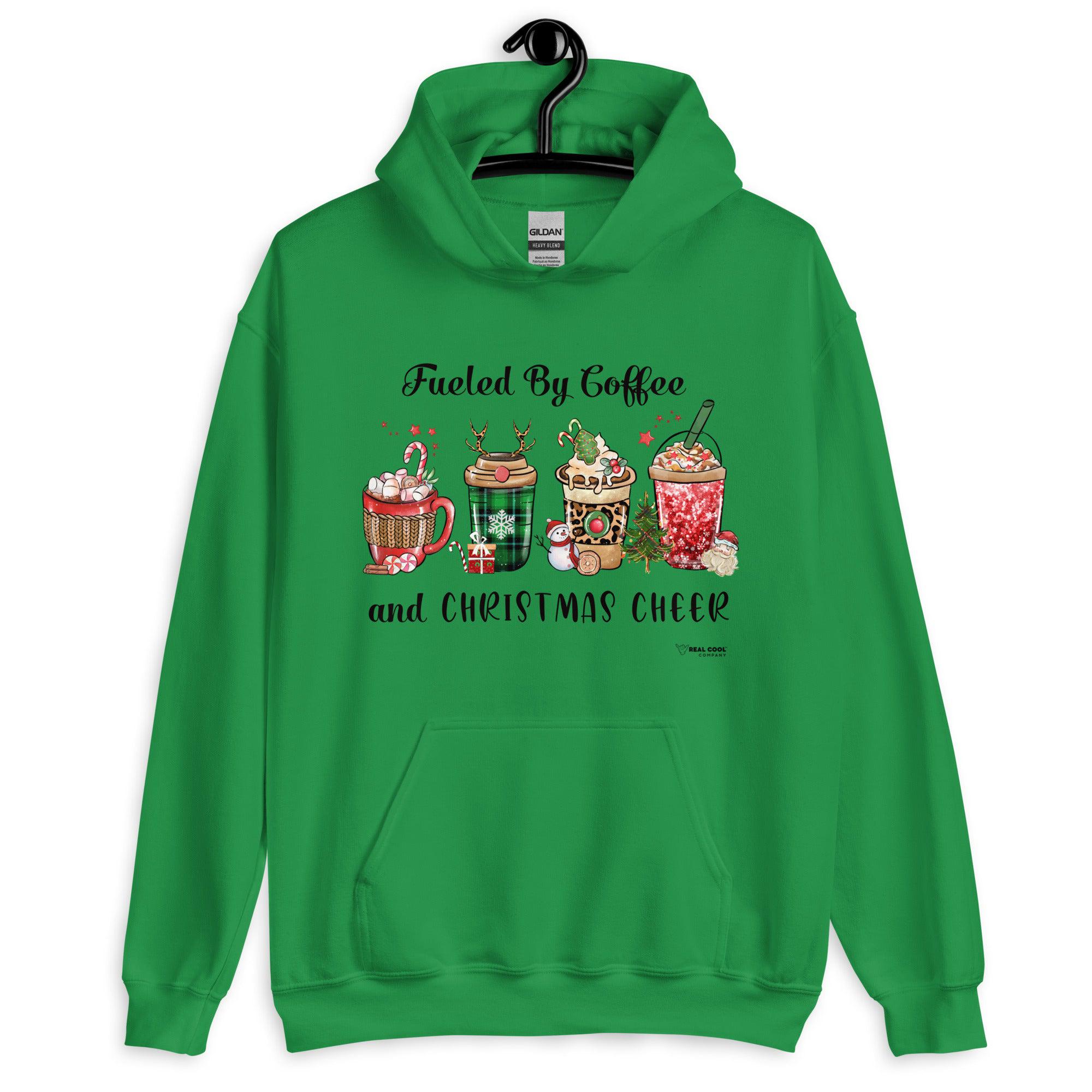 Coffee and Christmas Cheer Hoodie - RealCoolCompany